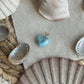 Larimar Herz Anhänger 925 silber ~ Hi45