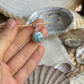 Larimar Kugel Anhänger 925 silber ~ VQ42
