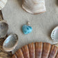 Larimar Herz Anhänger 925 silber ~ HC41