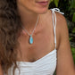 Larimar Makramee Kette ~ Hoffnung