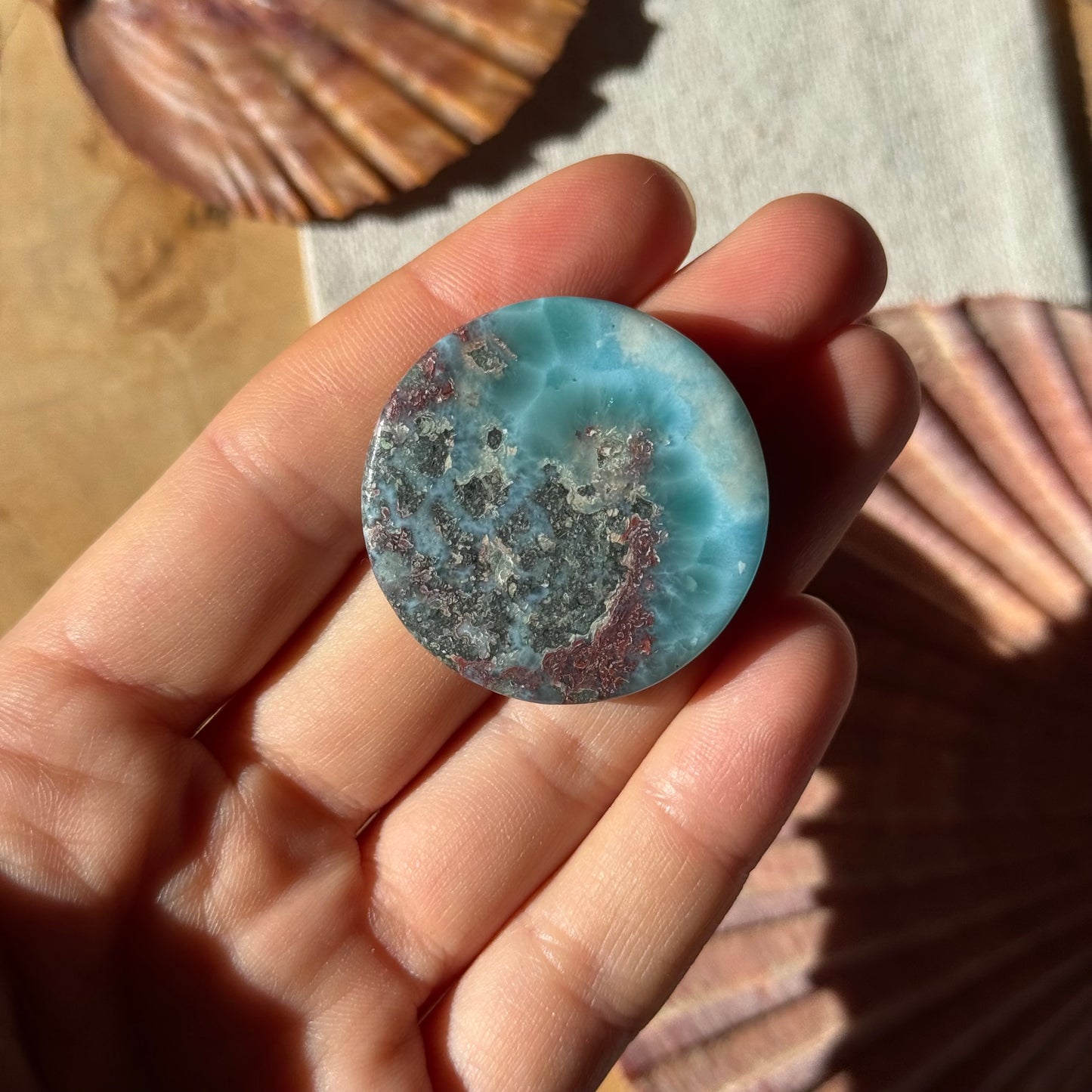 Larimar Scheibe ~ 50C