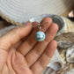 Larimar Kugel Anhänger 925 silber ~ VQ42