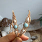 Larimar & Muschel Makramee Armband