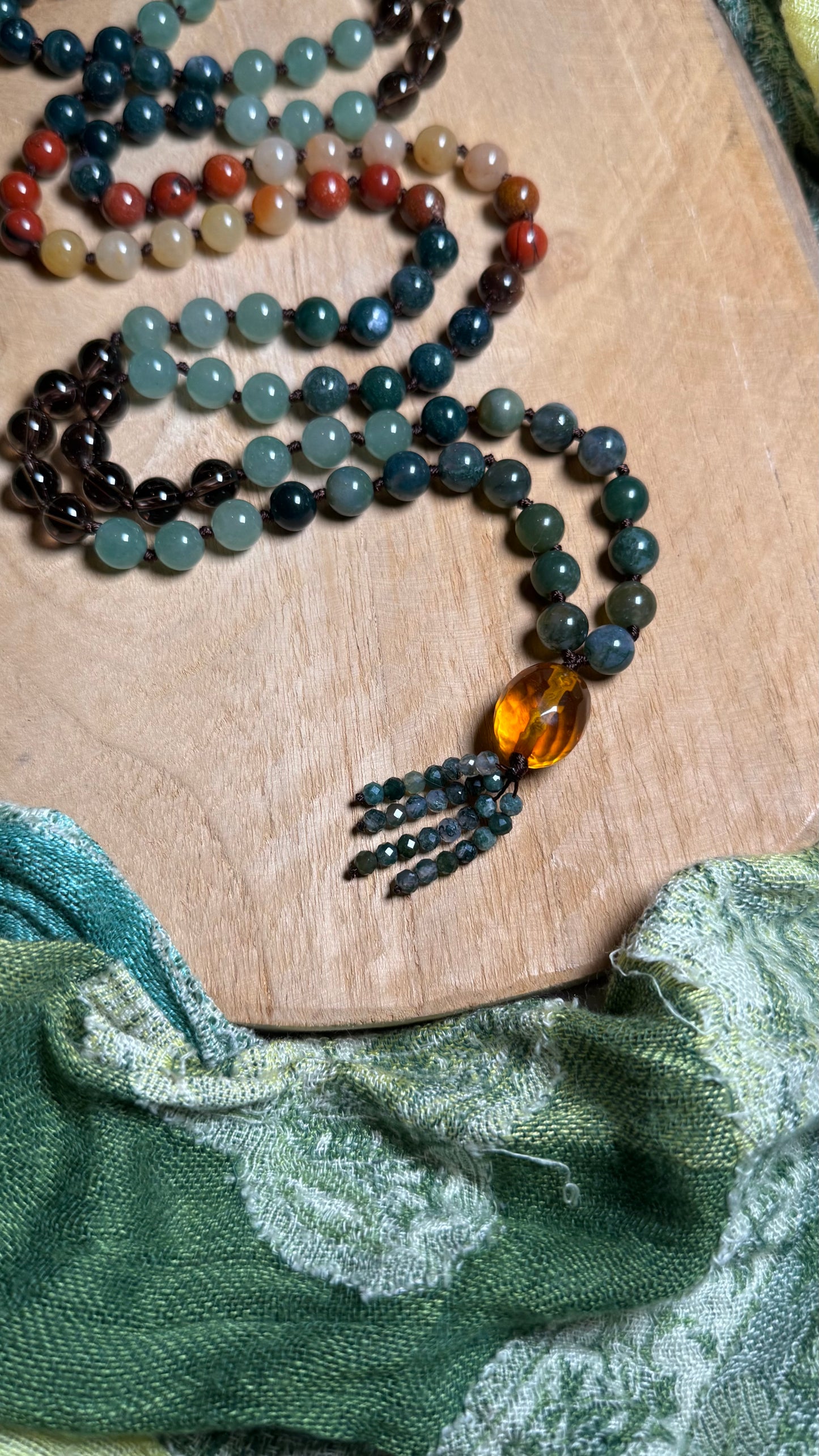 Sonnenwurzel Mala Kette 108 Perlen