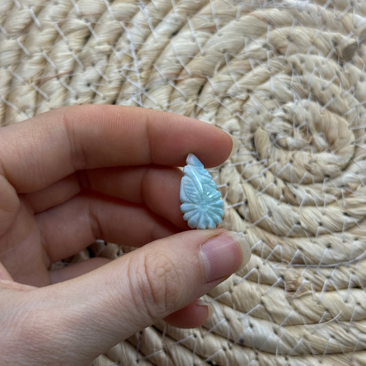 Larimar Schnitzerei Cabochon ~ 11LX