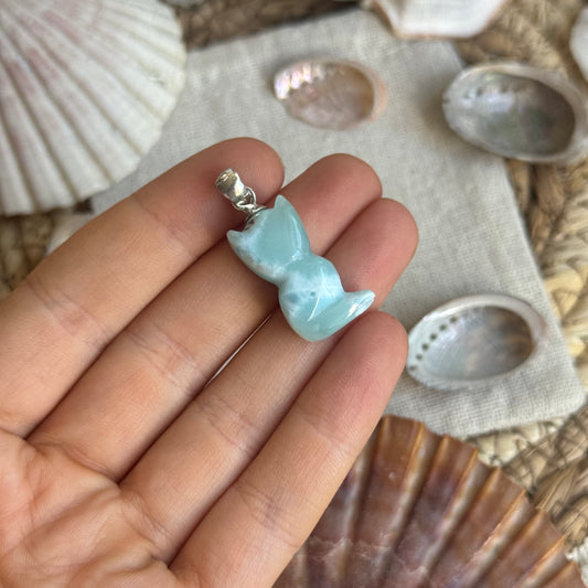Larimar Katze  Anhänger 925 silber ~ BW60 bware