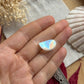 Regenbogen Mondstein /Weißer Labradorit Cabochon ~ 9Ci