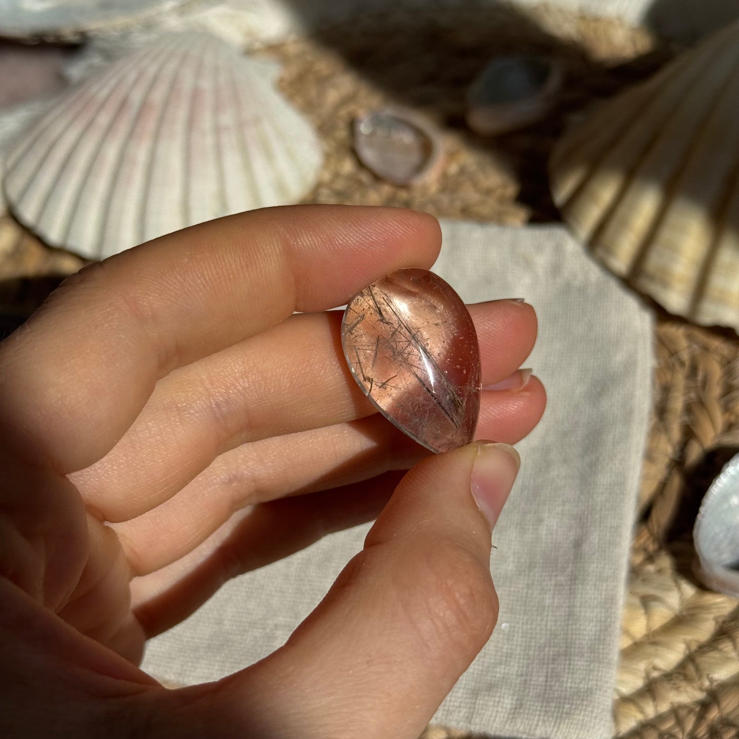 Turmalin Quarz Cabochon ~ F10