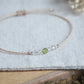 Bergkristall & Peridot Armband
