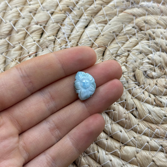 Larimar Schnitzerei Cabochon ~ 12LZ