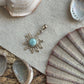 Larimar Sonne Anhänger 925 silber ~ HU45