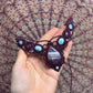 Amethyst & Larimar Makramee Collier