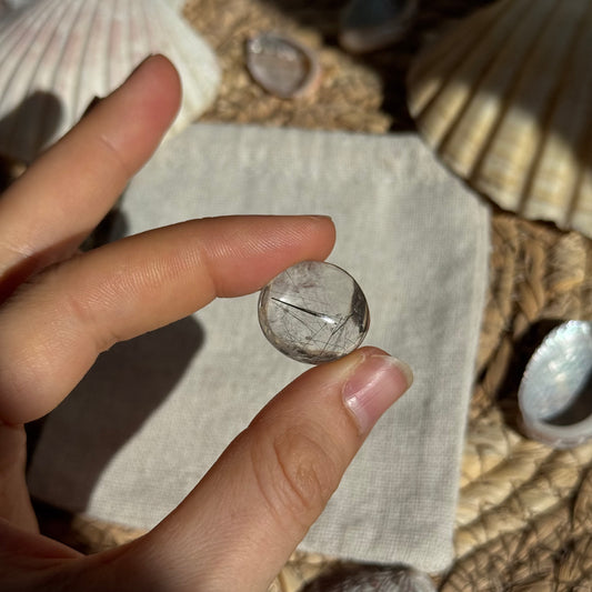 Turmalin Quarz Cabochon ~ F7