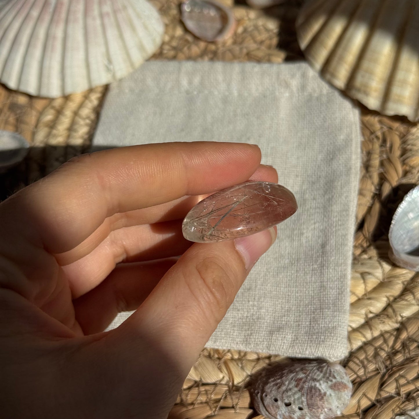 Turmalin Quarz Cabochon ~ F15