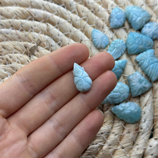 Larimar Schnitzerei Cabochon ~ 11LL