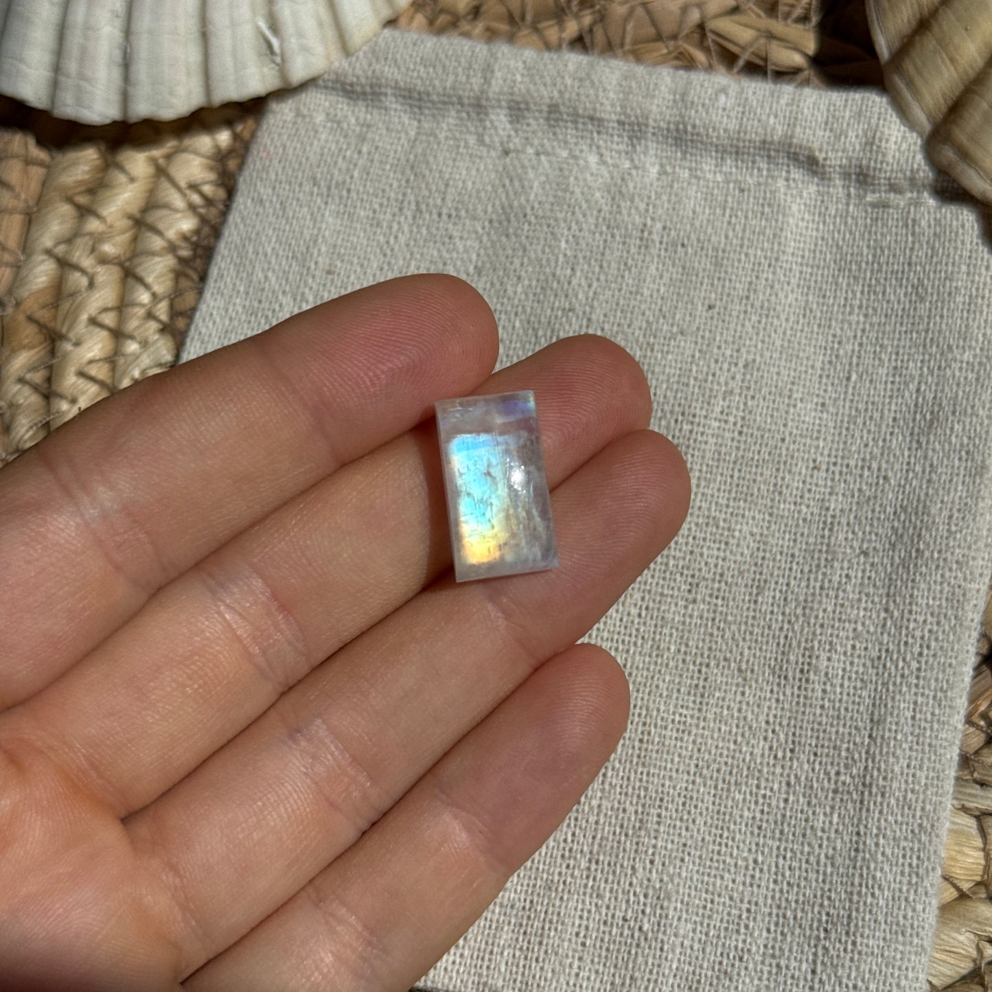 Regenbogen Mondstein /Weißer Labradorit ~ 9TS