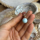 Larimar Kugel Anhänger 925 silber ~ VP39