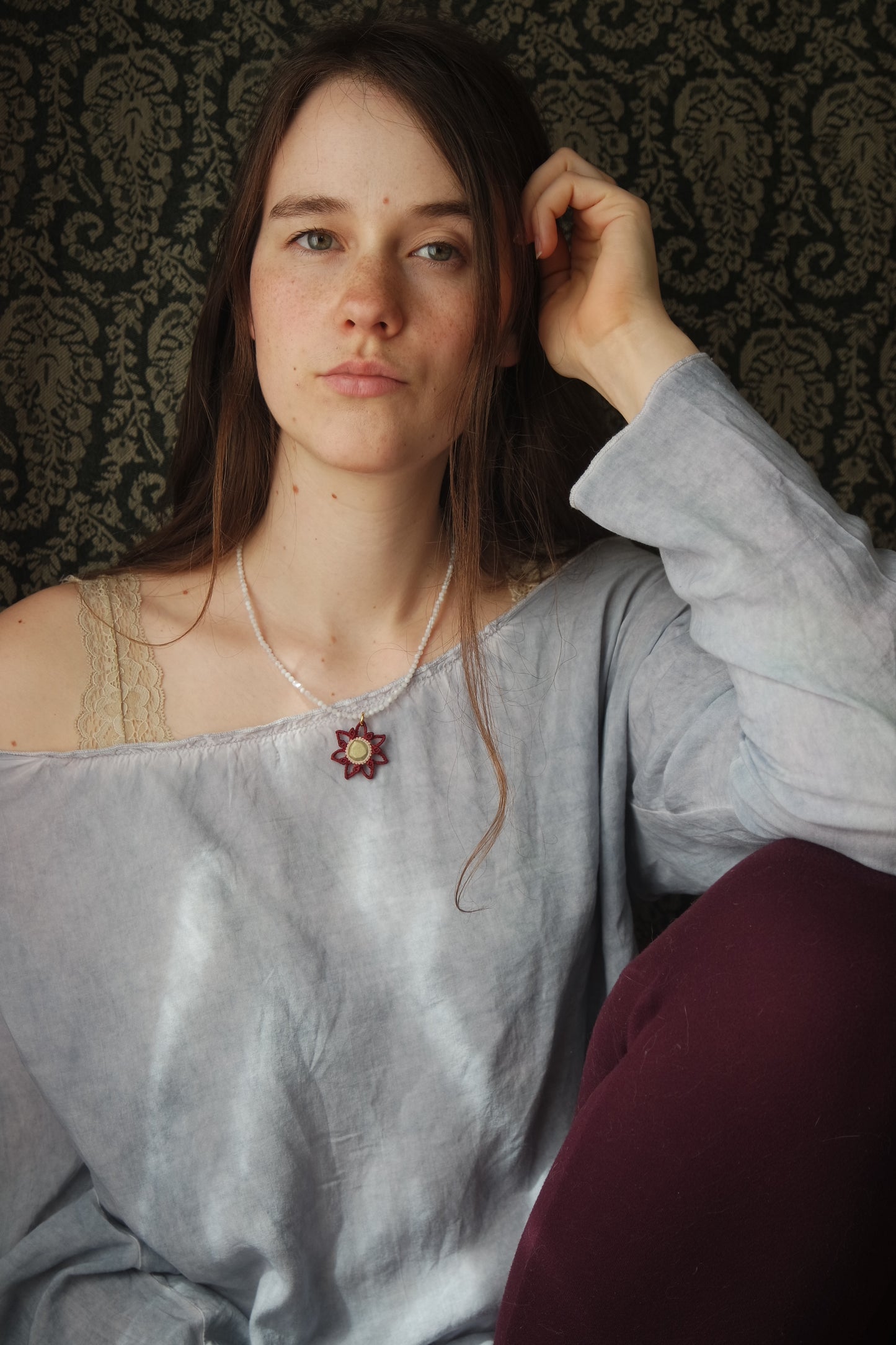 hoyly Makramee Mondtsein Kette Ivy Dream