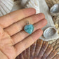 Larimar Herz Anhänger 925 silber ~ HF45