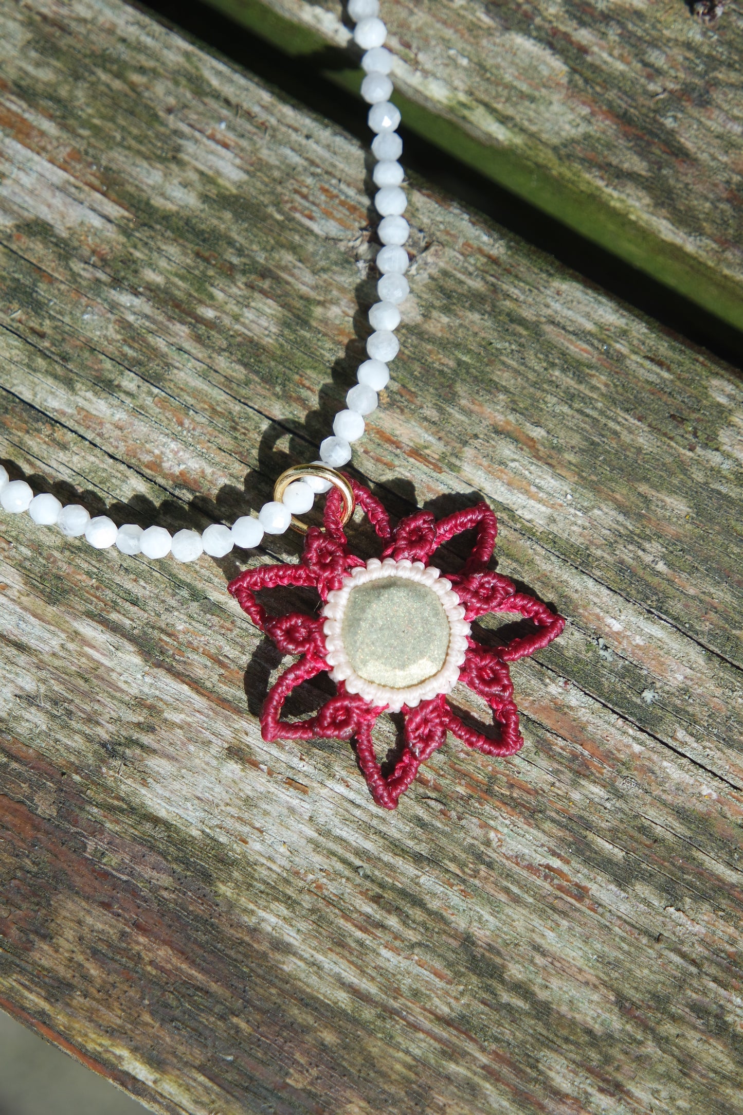 hoyly Makramee Mondtsein Kette Ivy Dream