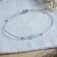 Bergkristall & Aquamarin Armband