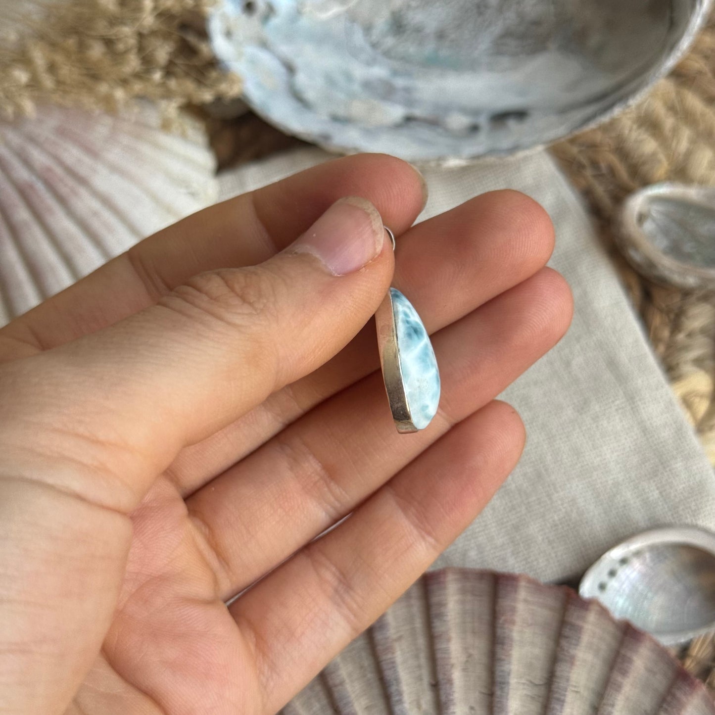Larimar Anhänger 925 silber ~ VG50