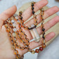 Citrin, Karneol, Tigerauge Mala Kette 108 Perlen