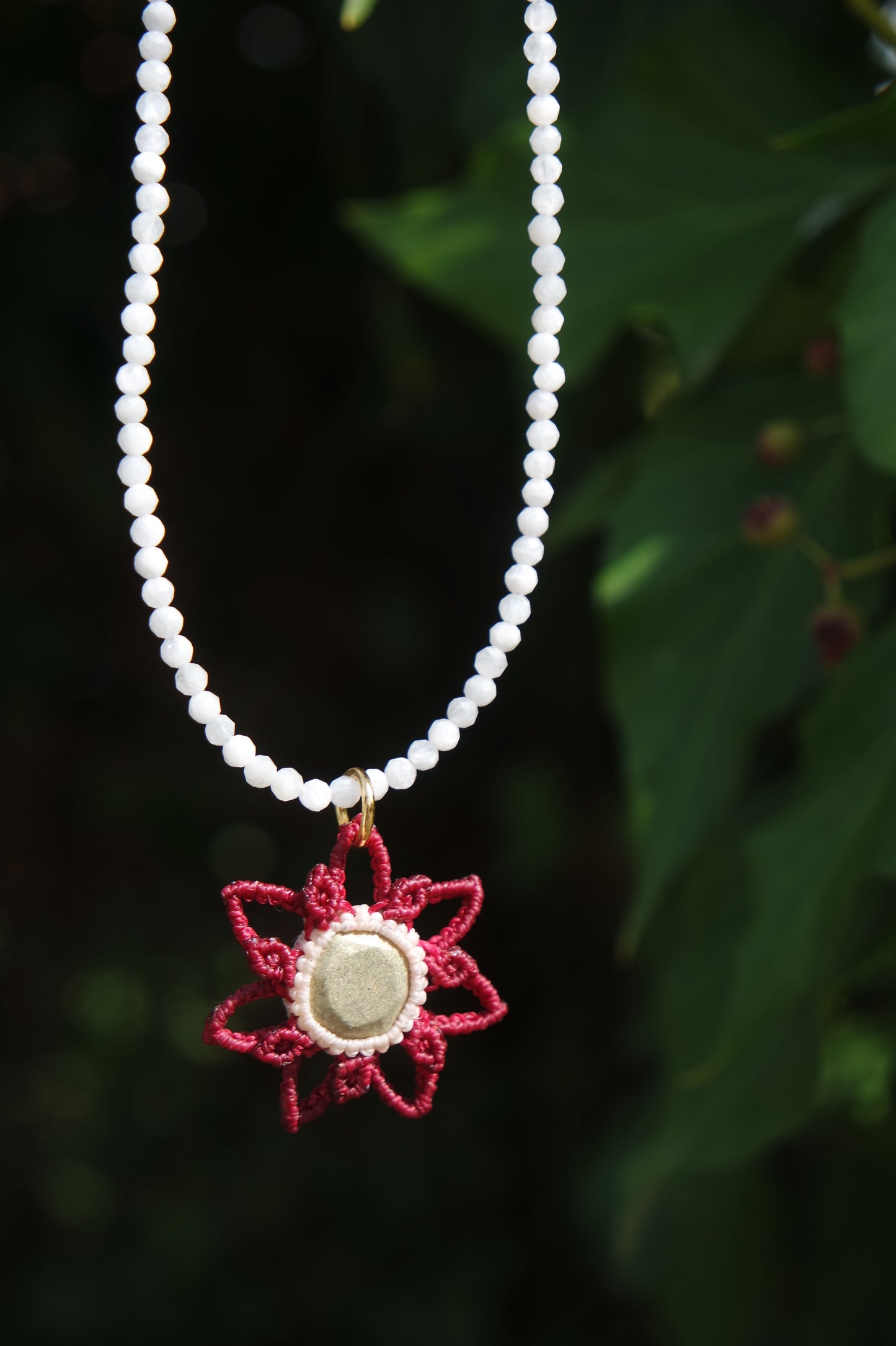 hoyly Makramee Mondtsein Kette Ivy Dream