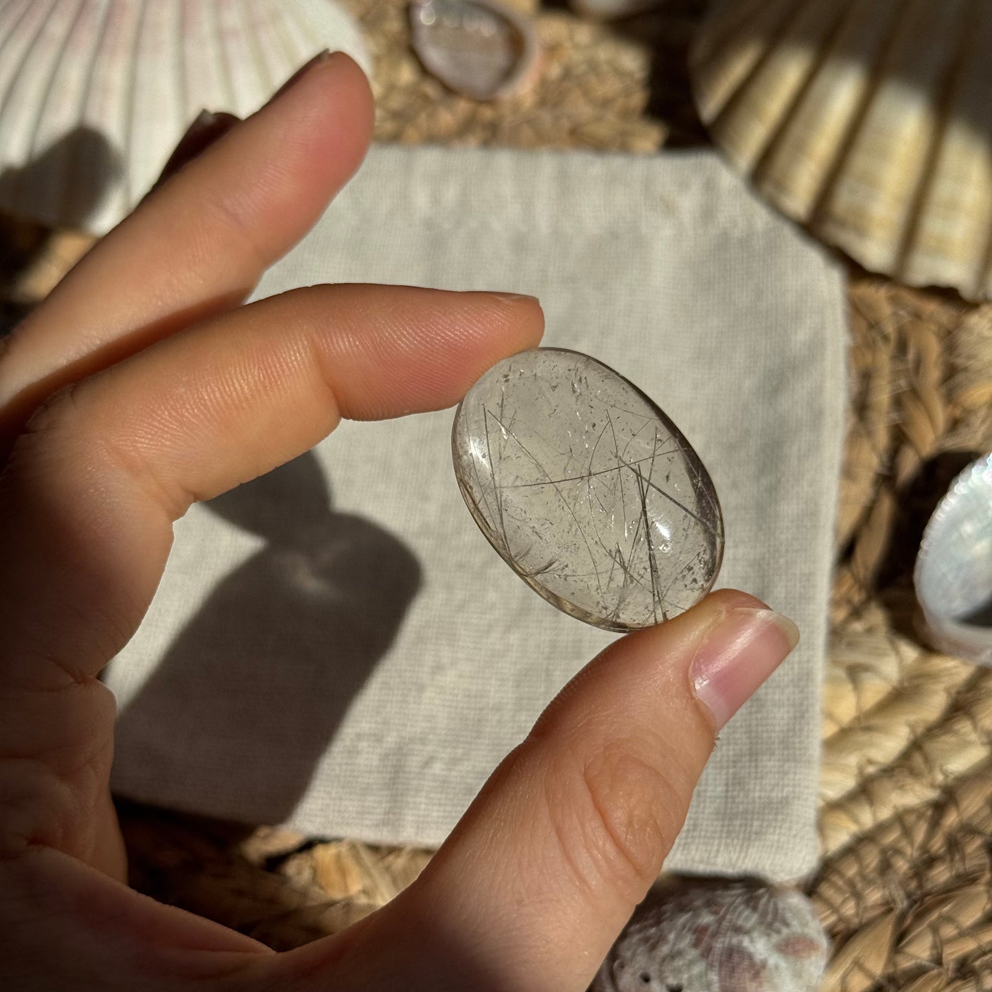 Turmalin Quarz Cabochon ~ F15