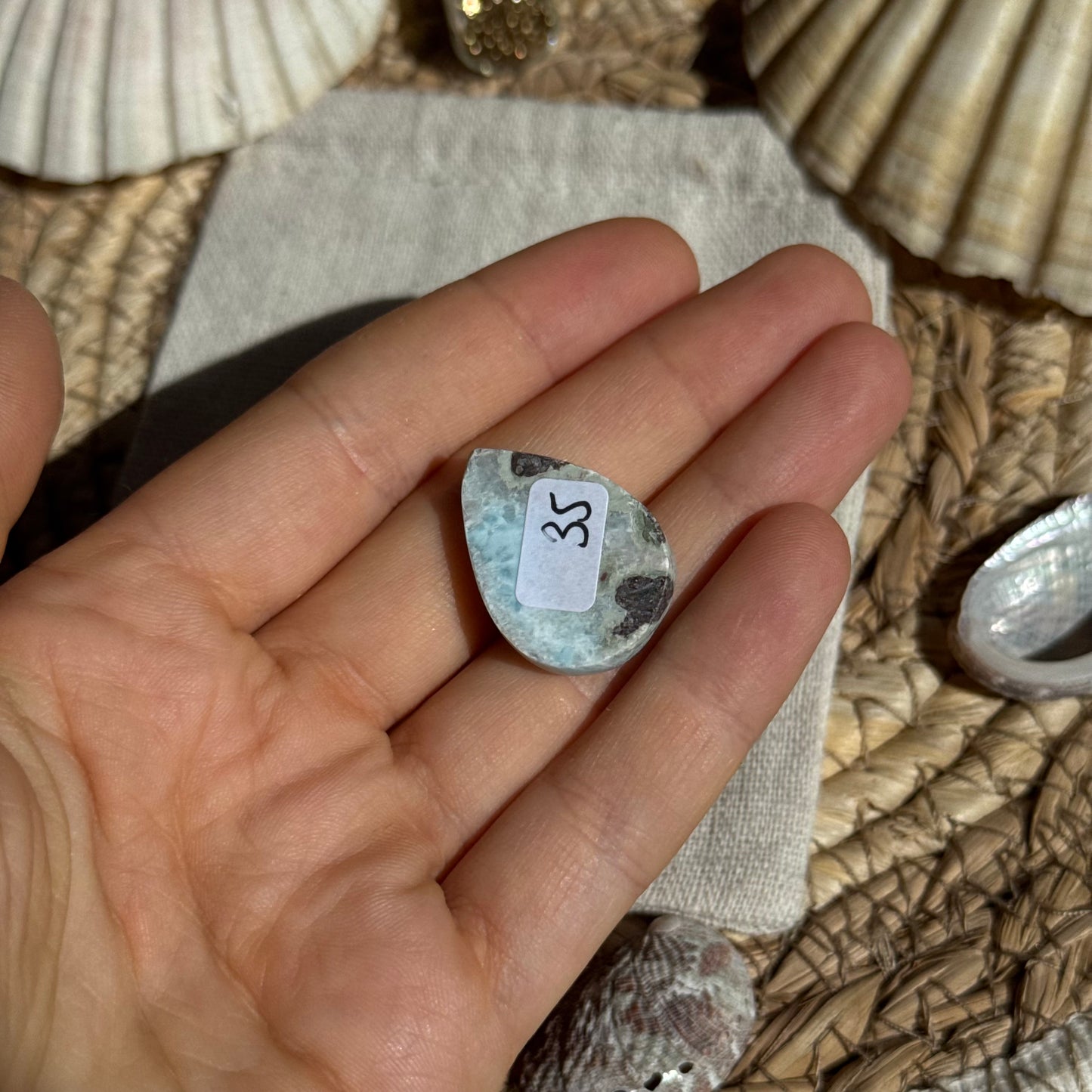 Larimar Cabochon ~ BC33