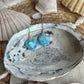 Larimar Herz Ohrringe ~ BQ111
