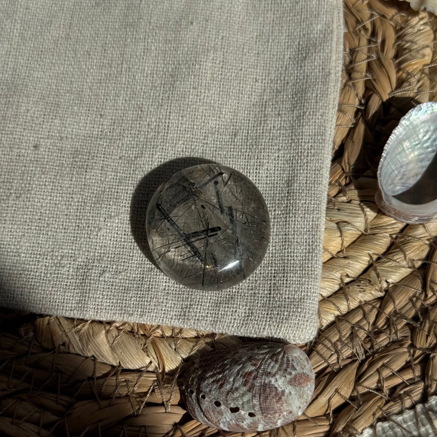 Turmalin Quarz Cabochon ~ F19