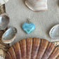 Larimar Herz Anhänger 925 silber ~ HB64