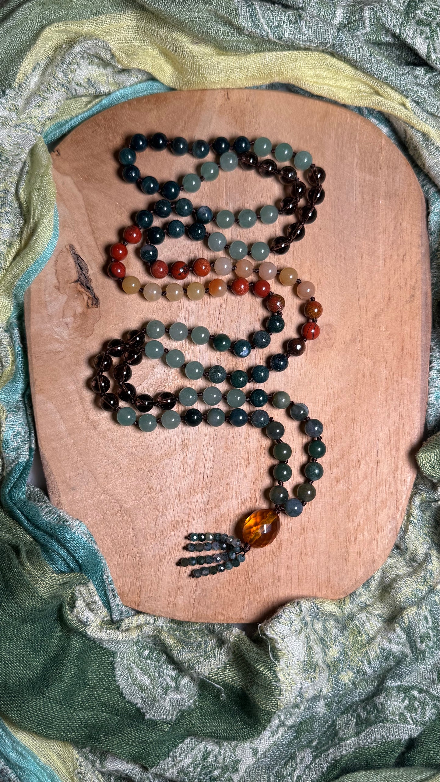 Sonnenwurzel Mala Kette 108 Perlen