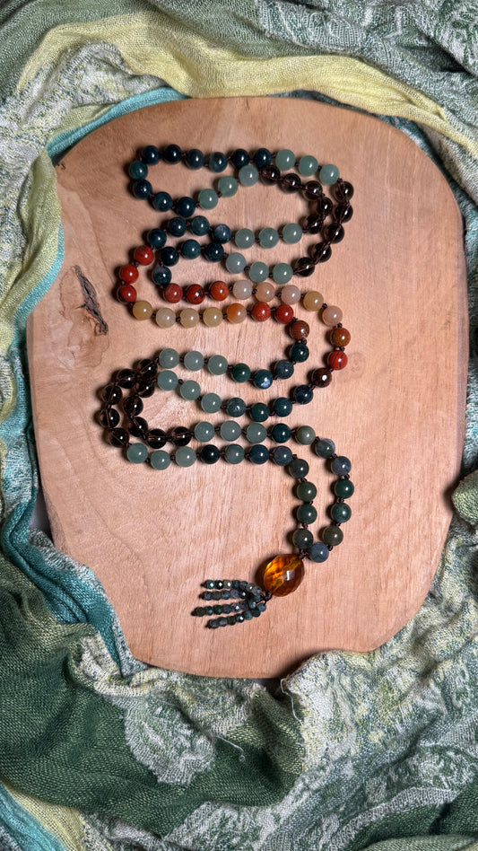 Sonnenwurzel Mala Kette 108 Perlen