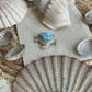 Larimar Schildkröte Anhänger 925 silber ~ BK115