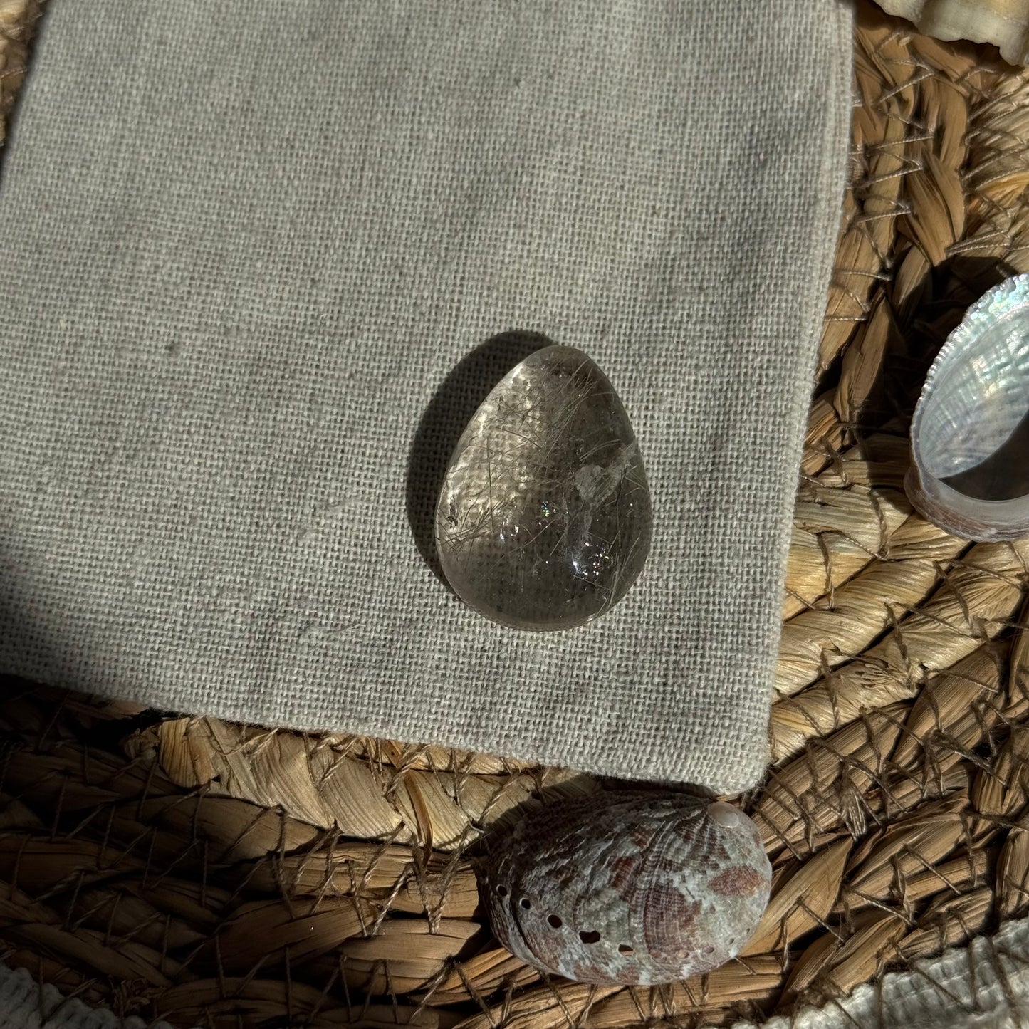 Turmalin Quarz Cabochon ~ F16