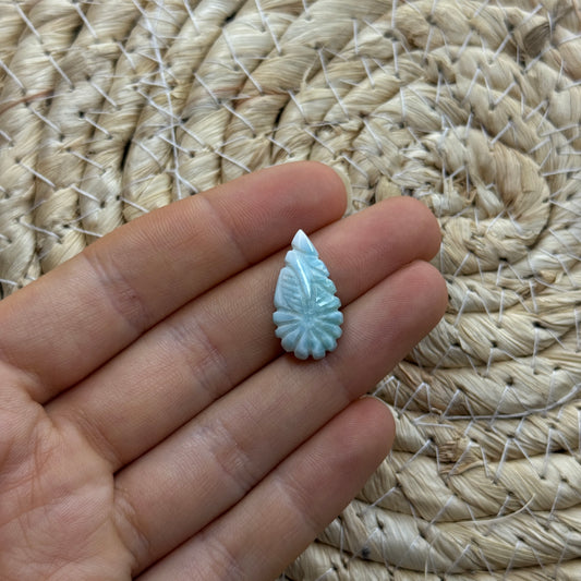 Larimar Schnitzerei Cabochon ~ 11LX