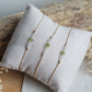 Bergkristall & Peridot Armband