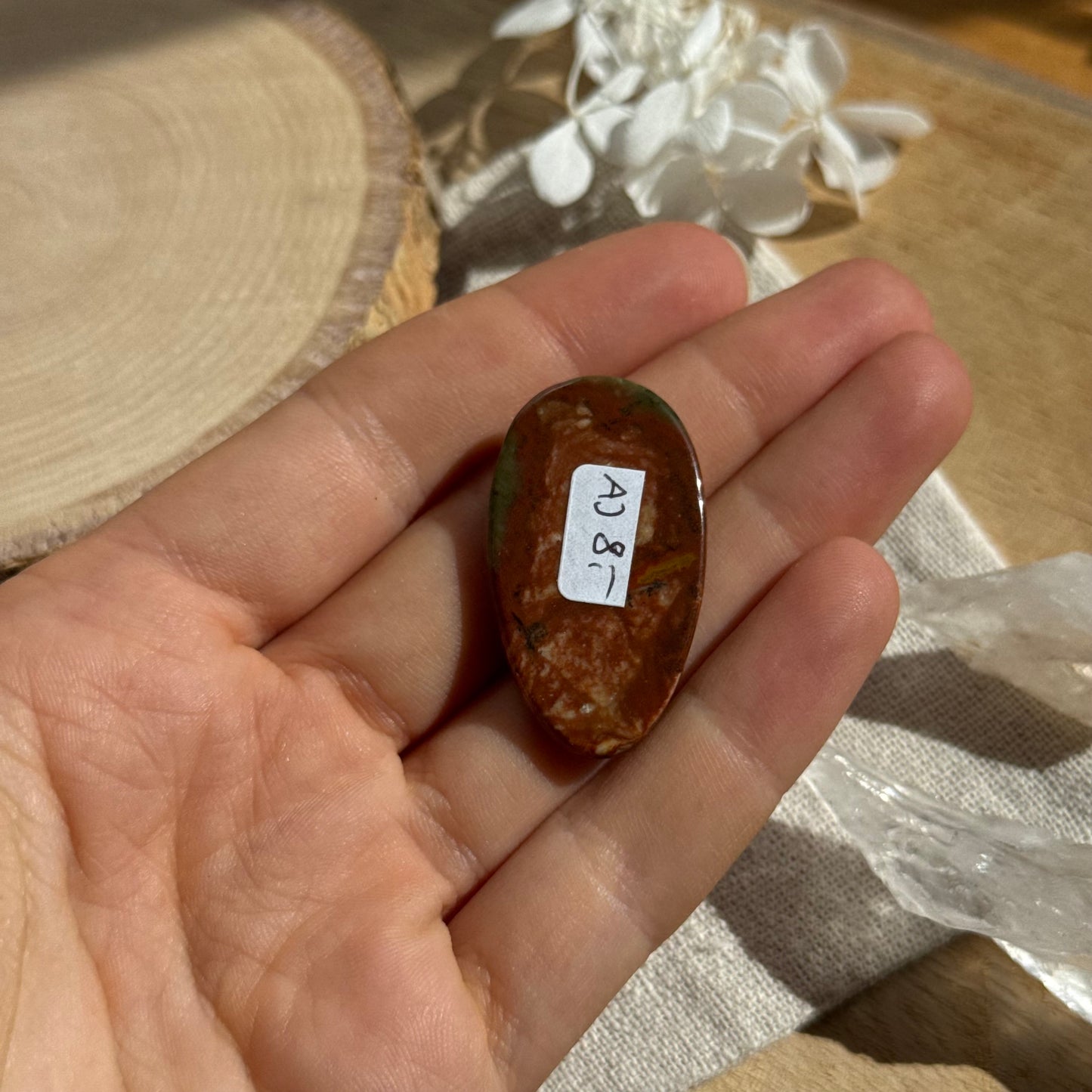 Regenwald-rhyolith Cabochon ~ AJ8
