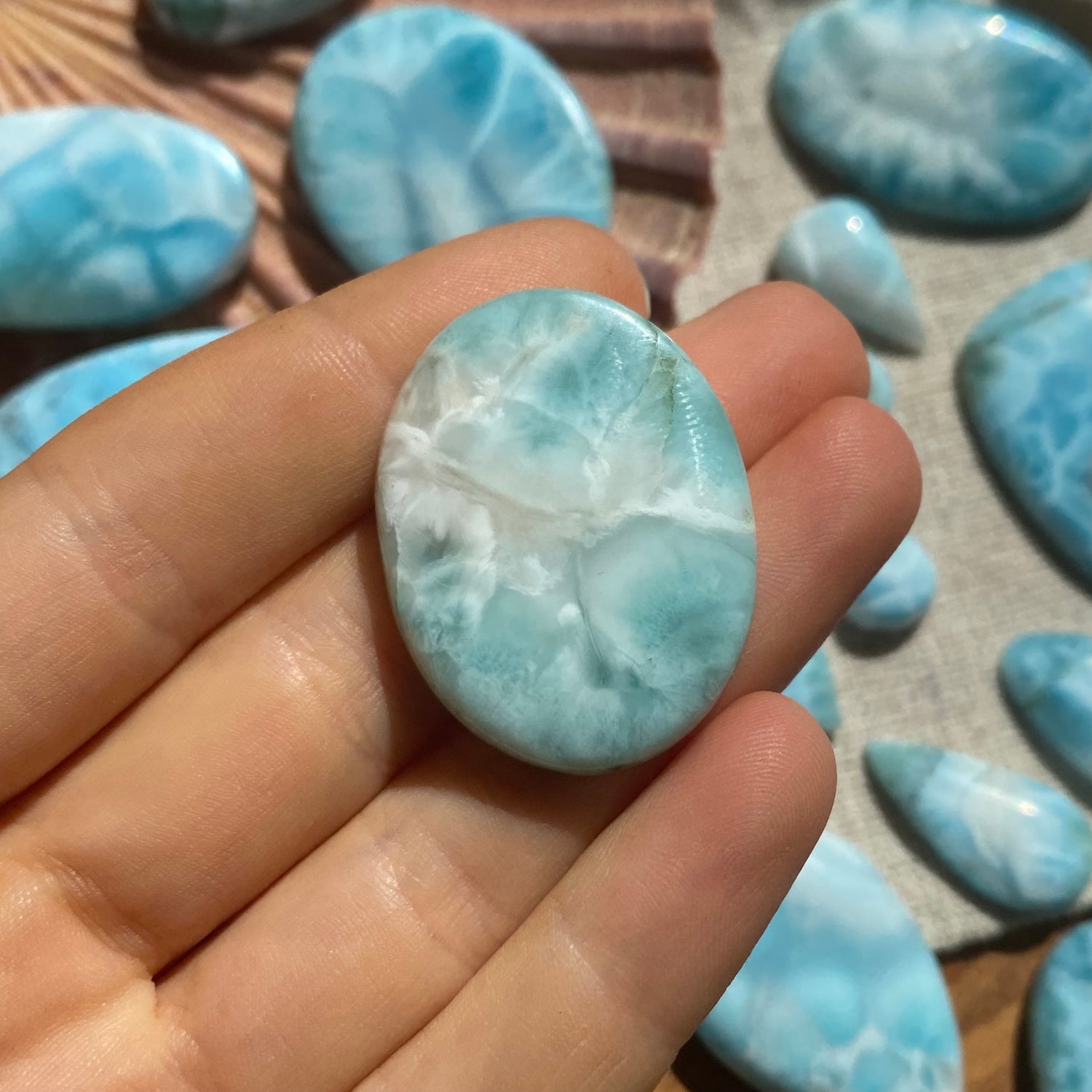 Larimar cabochon
