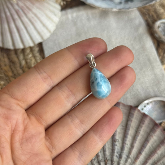 Larimar Anhänger 925 silber ~ VC43