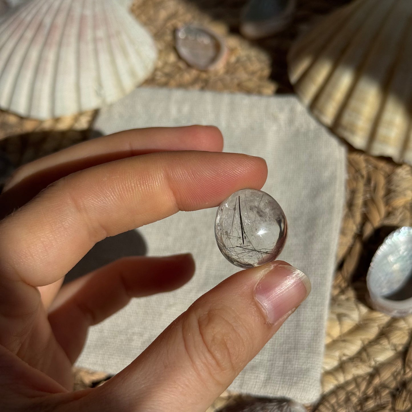 Turmalin Quarz Cabochon ~ F7