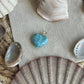 Larimar Herz Anhänger 925 silber ~ HM60