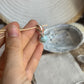 Larimar Kugel Anhänger 925 silber ~ VT39