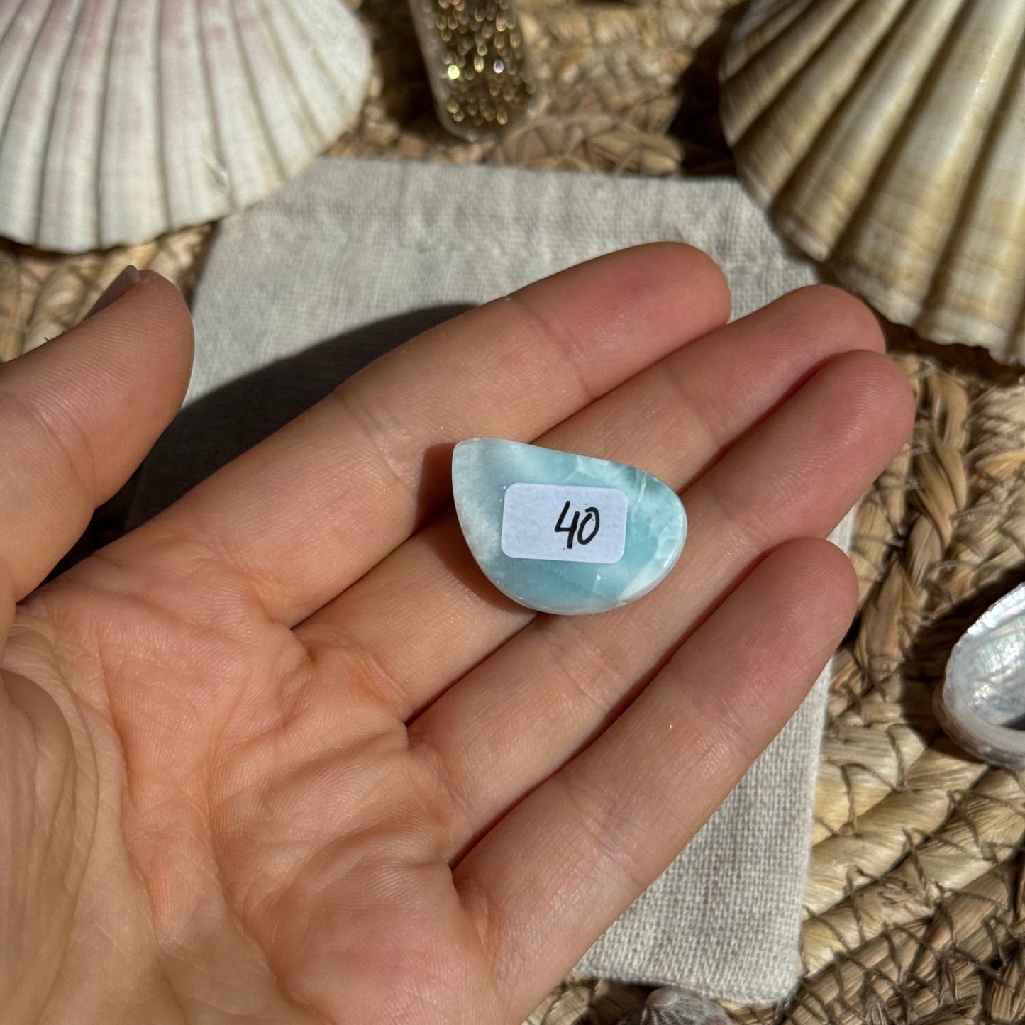 Larimar Cabochon ~ BA40