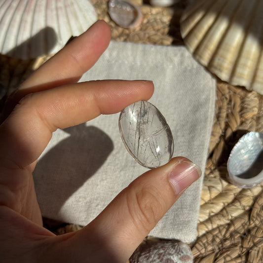 Turmalin Quarz Cabochon ~ FB9 bware