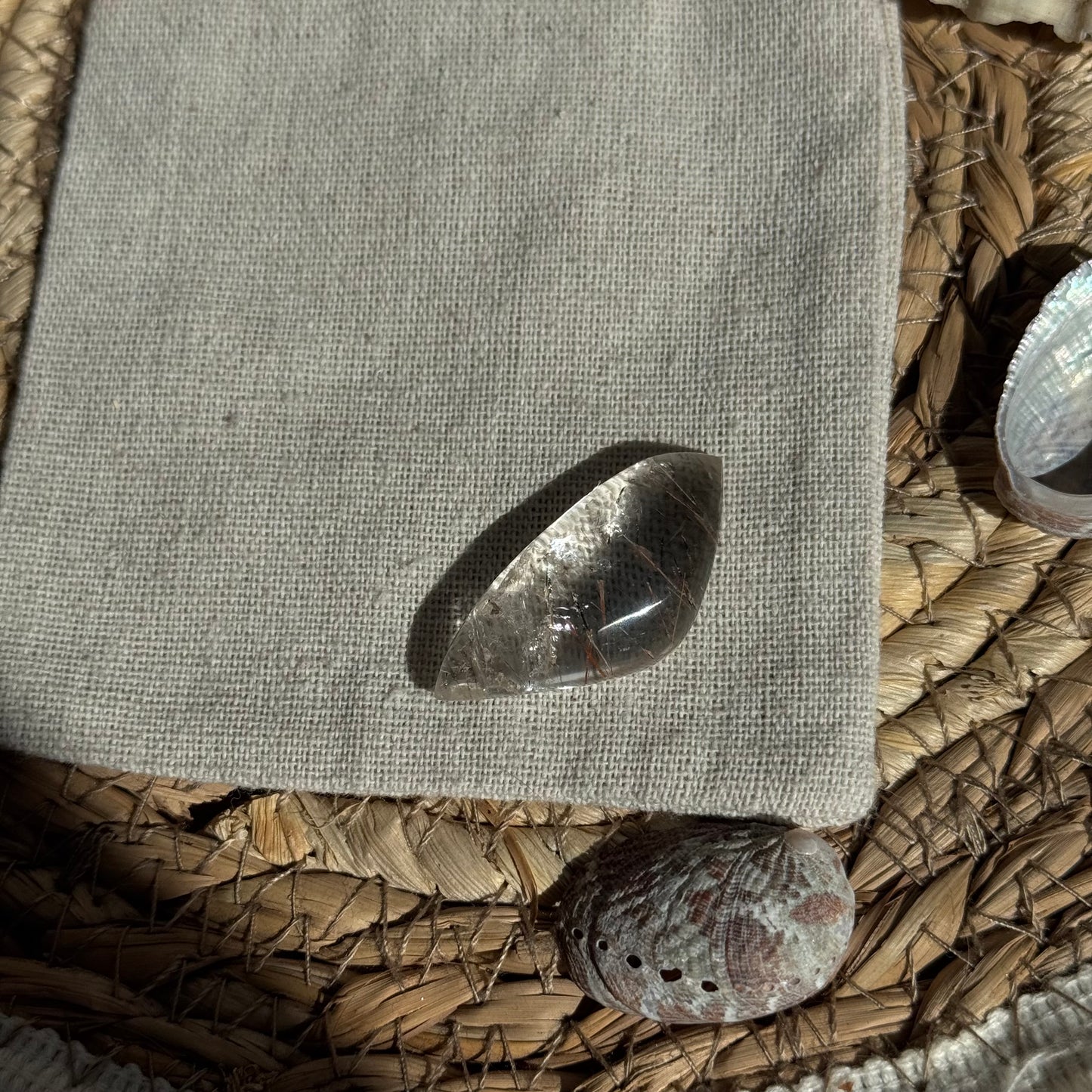 Turmalin Quarz Cabochon ~ F12