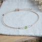 Bergkristall & Peridot Armband