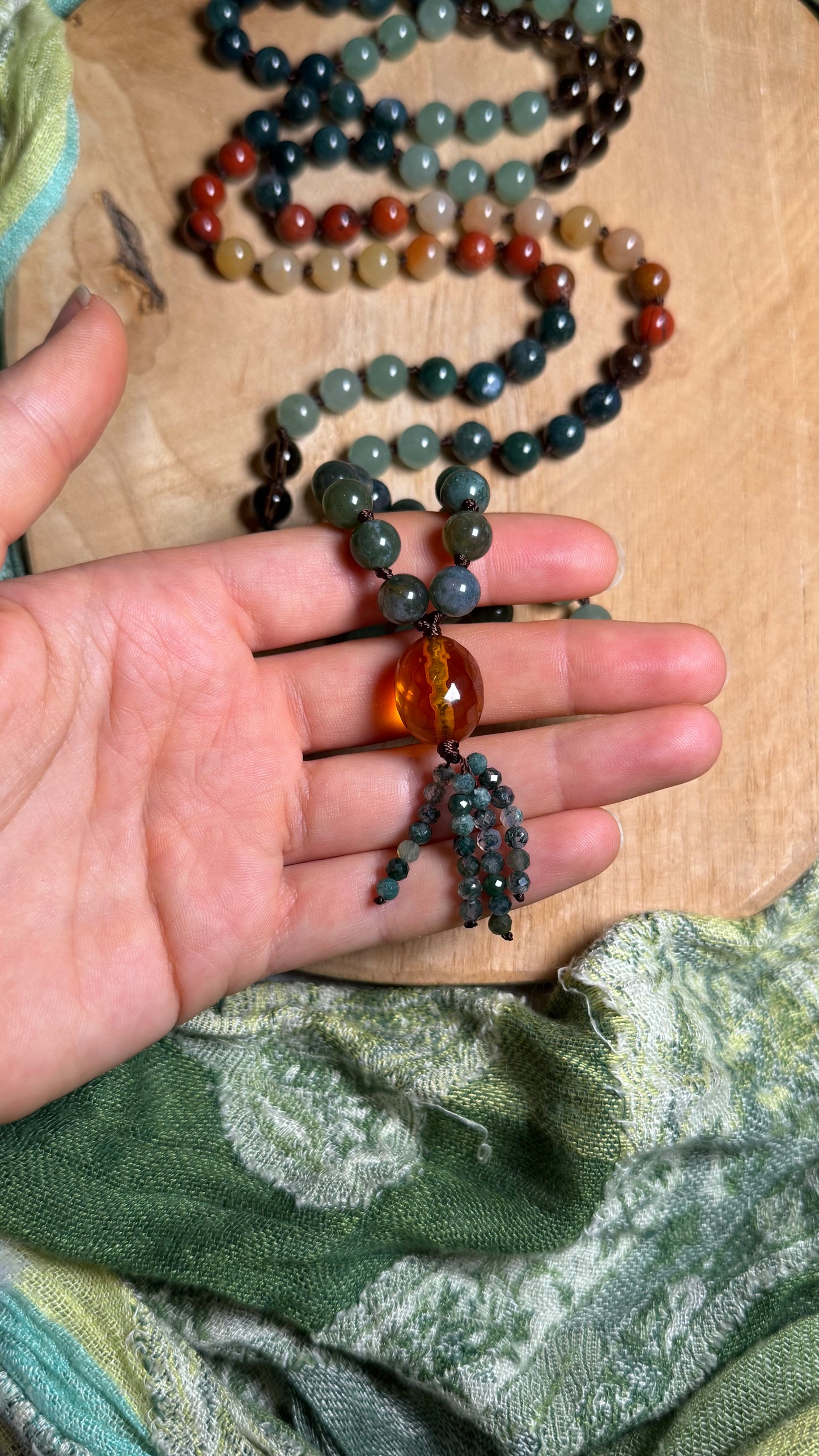 Sonnenwurzel Mala Kette 108 Perlen